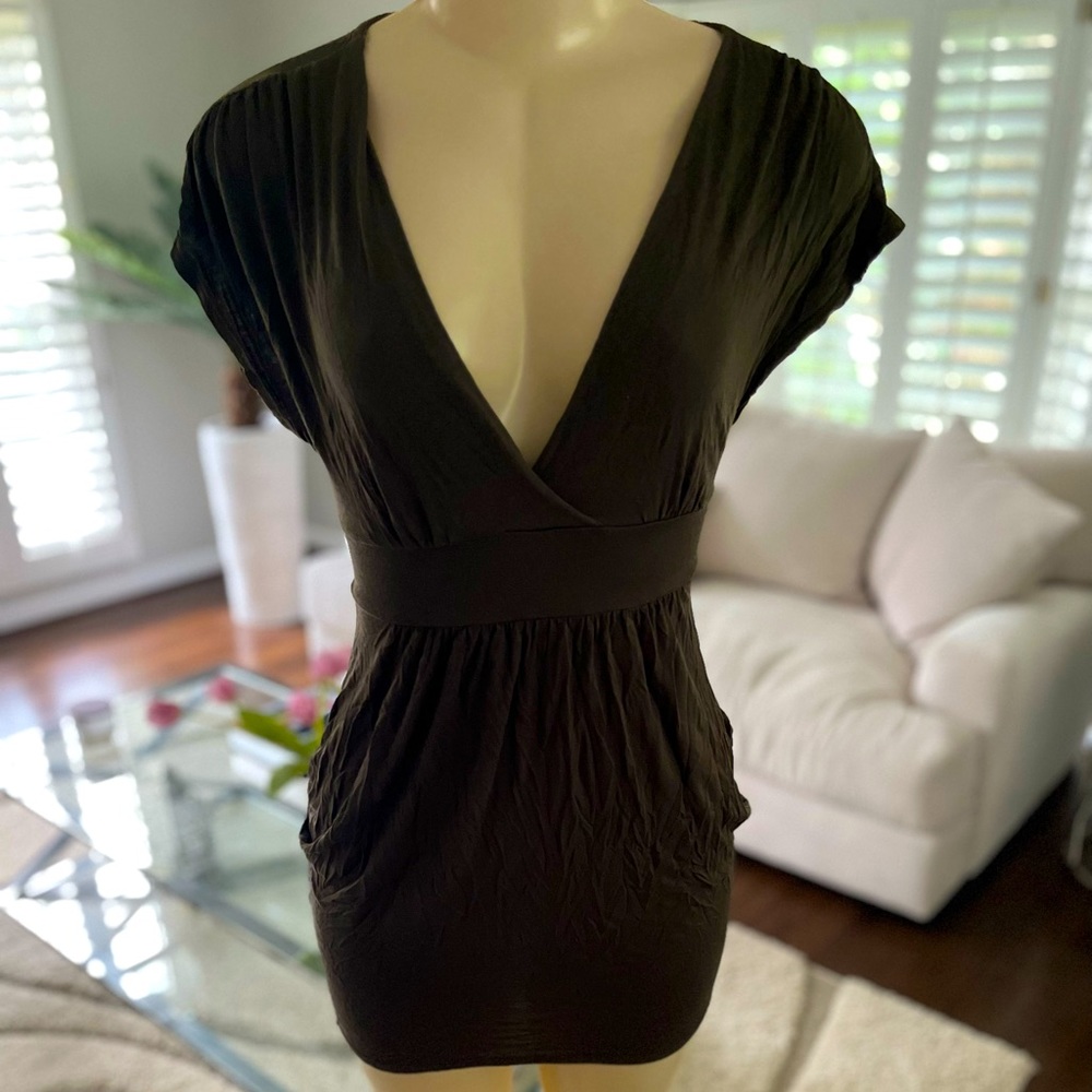 Cotton tie back dress